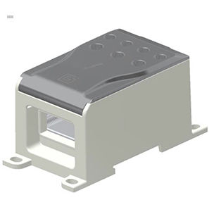 Bloc de jonction sur rail-DIN - 608240F - Morsettitalia - pour jeu de barres / à connexion à vis / gris