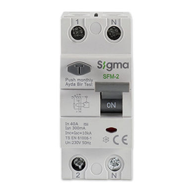 Dispositif différentiel à courant résiduel 4 pôles - SIGMA ELEKTRIK - 2 pôles