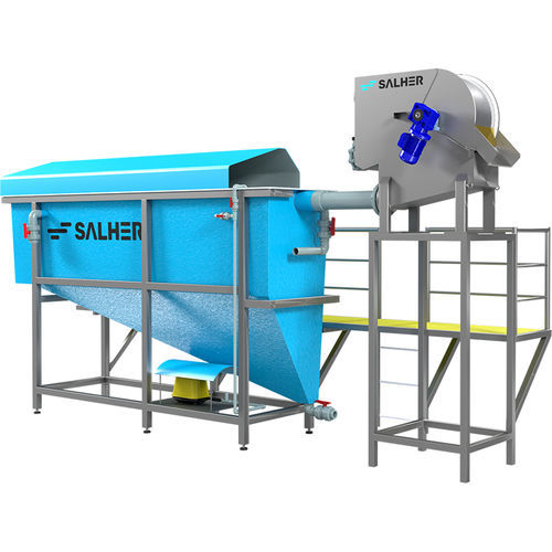 Tamis pour les particules solides des liquides - PPC series - Salher - pour la séparation des particules solides / en tôle perforée / à tambour rotatif