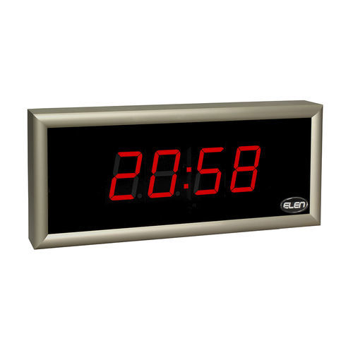 Horloge numérique - NDC 57/4 R L20 PoE LAN - ELEN, s.r.o. - murale / à LED / réseau