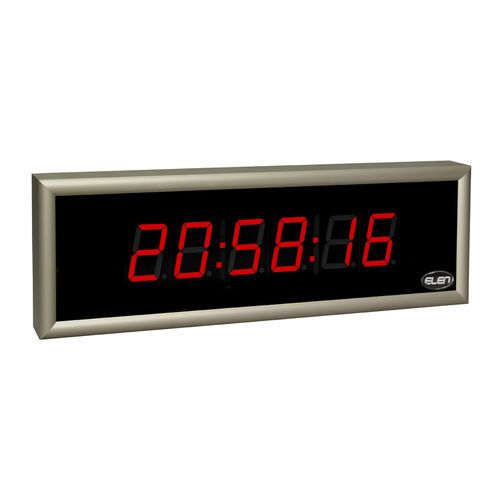 Horloge murale - NDC 57/6 R L20 12DC LAN - ELEN, s.r.o. - à LED / numérique / réseau