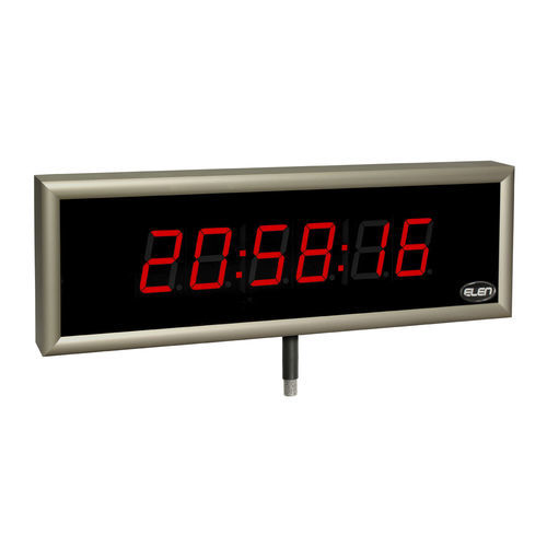 Horloge murale - NDC 57/6 THS R L20 12DC  - ELEN, s.r.o. - à LED / thermomètre / hygromètre