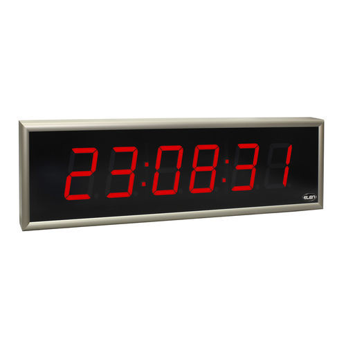 Horloge murale - NDC 100/6 R L20 12DC LAN - ELEN, s.r.o. - à LED / numérique / réseau