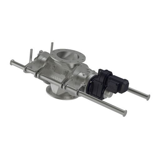 Écluse rotative pour transport pneumatique - ZS Easy Clean Twice II - Jaudt Dosiertechnik Maschinenfabrik GmbH - pour matériau en vrac / socle carré / 2 voies