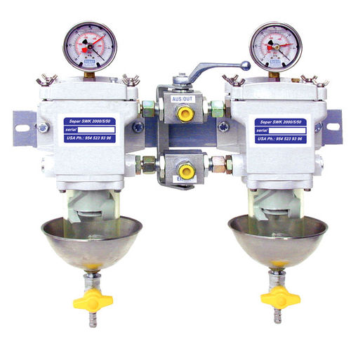 Filtre séparateur à carburant - SWK-2000-5-50 series - Separ of the Americas, LLC - à eau