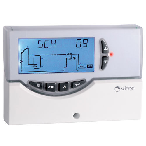 Contrôleur de température avec afficheur LCD - TDST24M  - Seitron SpA - thermoélectrique / pour collecteur solaire