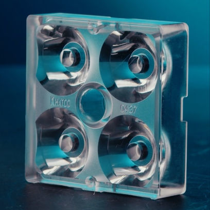 Matrice de lentilles autre géométrie - NACTUS 2x2 - KHATOD OPTOELECTRONIC S.r.l. - en plastique / pour l'optique / pour LED