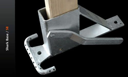 Base de clôture temporaire - Shark Base - SB - Integrity Worldwide Inc.