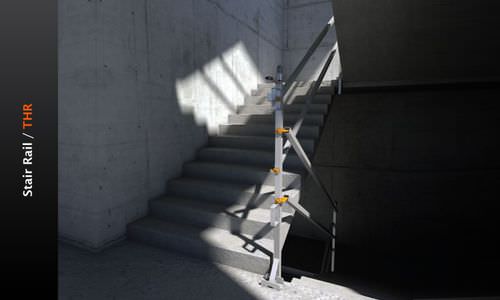 Garde-corps en acier - Telescopic Stair Rail - THR - Integrity Worldwide Inc. - galvanisé