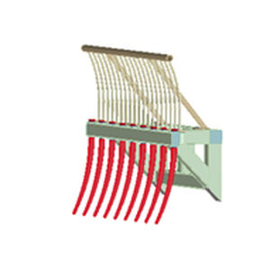 Râteau forestier pour chargeuse - 08.BR.0001 - ATTEC N.V.
