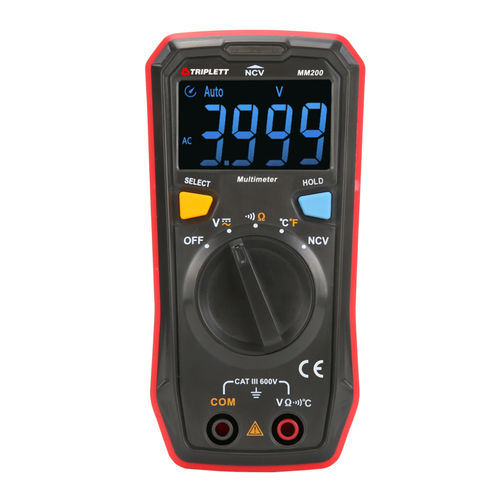 Multimètre numérique - MM200 - Triplett - portable / 600 V / CAT III