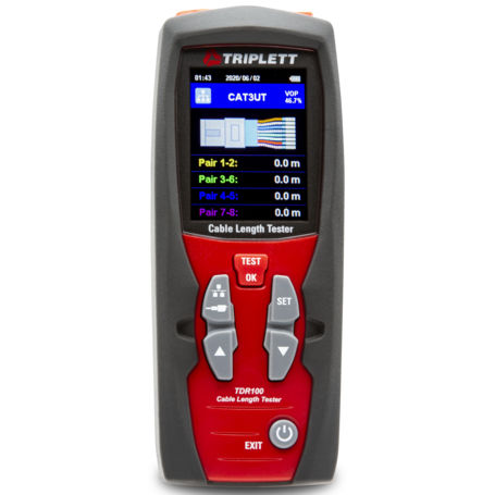 Instrument de mesure de longueur de câble - TDR100 - Triplett - numérique / portable / à écran graphique