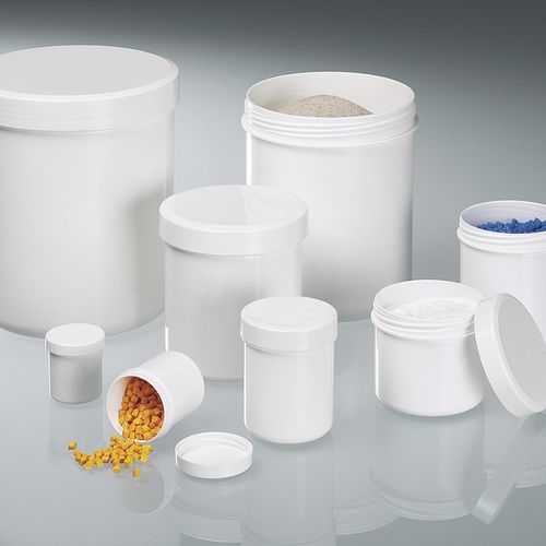 Flacon cylindrique - 6214 series - Bürkle - à fond plat / en polypropylène / avec bouchon