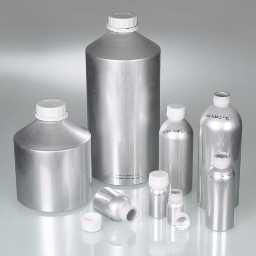 Flacon cylindrique - 0327 series - Bürkle - en aluminium / avec bouchon / pour laboratoire