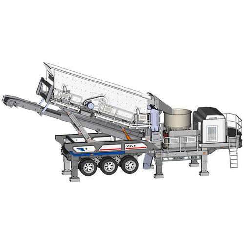 Groupe de concassage et de criblage mobile - KT250-2 - Shibang Industry & Technology Group Co., Ltd. - sur pneus / secondaire