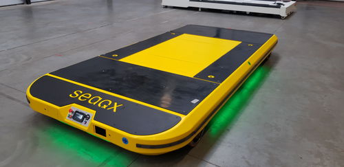 Transporteur électrique à 2 essieux - Seaqx NV - omnidirectionnel / radiocommandé
