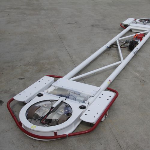 Véhicule autoguidé de manutention - 15T ultra-flat omni directional transporter - Seaqx NV - pour charges lourdes / pour l'assemblage / électrique