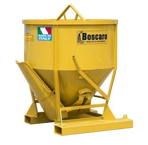 Benne à béton conique - CL-ST - Boscaro s.r.l. - à fond ouvrant / en acier galvanisé