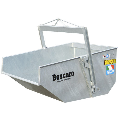 Benne à terre et à gravats en acier galvanisé - A-DZN series - Boscaro s.r.l. - trapézoïdale