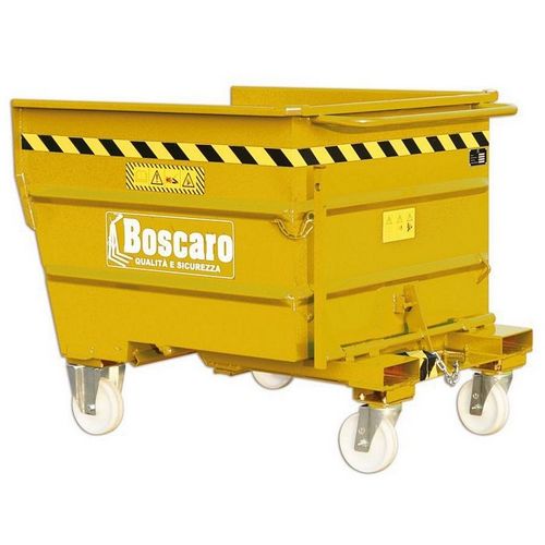 Benne basculante pour chariot - BB series - Boscaro s.r.l. - avec roues