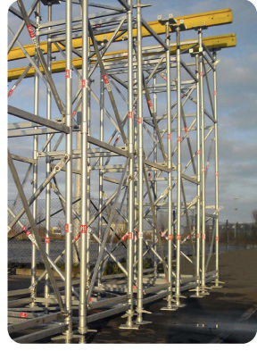 Tour d'échafaudage de façade - 200 kN - GHI Formwork - modulaire