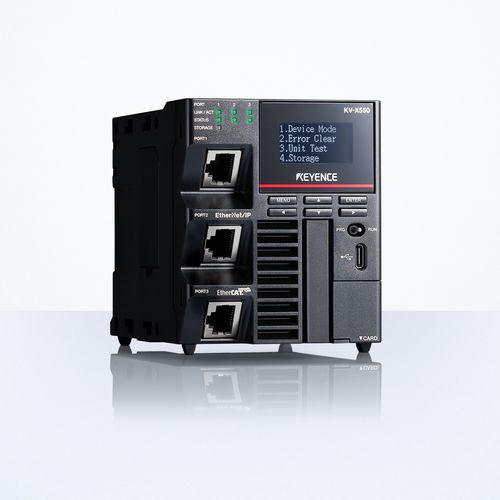 PLC intégré - KV-X series - Keyence - à 16 E / sur réseau Ethernet / encastrable
