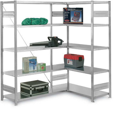 Rayonnage d'atelier - max. 1 100 kg - Hofe Regalsysteme - réglable / pour charges légères / d'angle