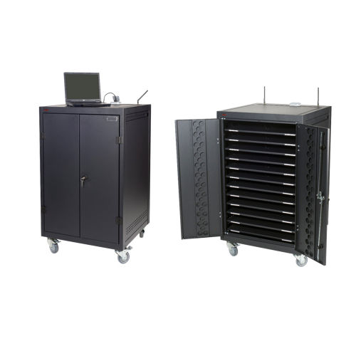 Armoire pour ordinateur portable - Olivetel SA - de stockage / à roulettes / d'intérieur