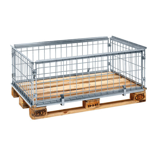 Réhausse palette en métal - PA120804 - Arcawa GmbH - pliable / à encombrement réduit / grillagé
