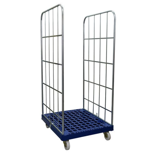Roll-conteneur multiusage - MRP070816-2S - Arcawa GmbH - en maille métallique / 2 panneaux / avec base en plastique