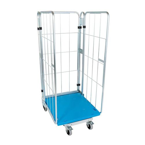 Roll-conteneur emboîtable - MRNE7281.16BL-3S - Arcawa GmbH - multiusage / à étagères / 3 panneaux