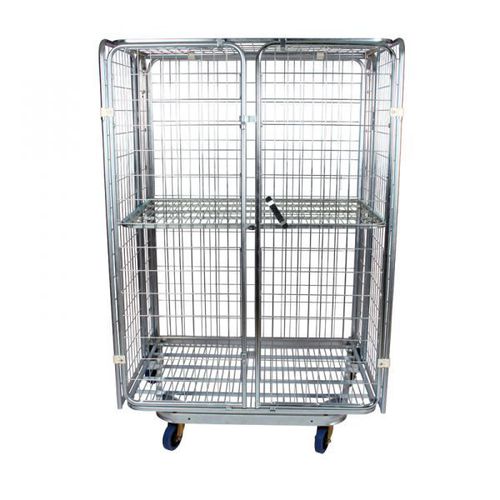 Roll-conteneur multiusage - SRCE 1208-N2 - Arcawa GmbH - à étagères / 4 panneaux / en maille métallique