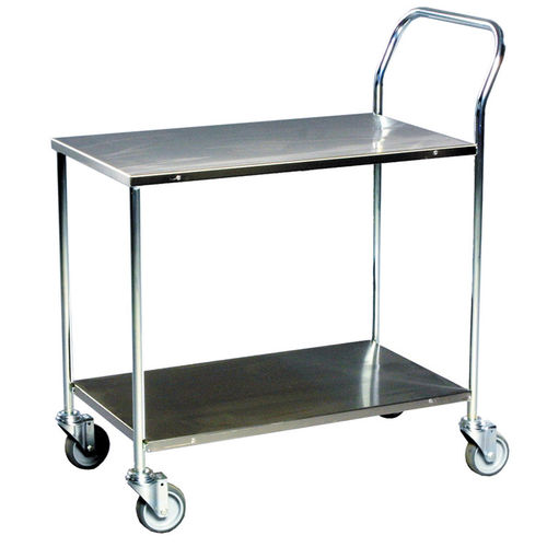 Chariot desserte - AKM 272B - Arcawa GmbH - en acier galvanisé / à plate-forme / 2 niveaux