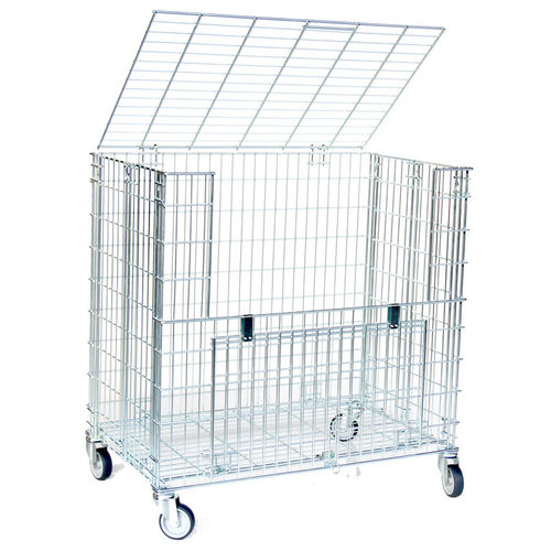 Roll-conteneur en maille métallique - RXE100610 - Arcawa GmbH - 4 panneaux