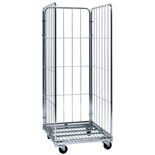 Roll-conteneur multiusage - MR070818-3S - Arcawa GmbH - à étagères / en maille métallique / 3 panneaux