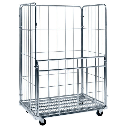 Roll-conteneur multiusage - MR120818-4S - Arcawa GmbH - à étagères / en maille métallique / 3 panneaux