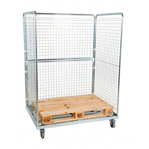 Roll-conteneur multiusage -  MRE130918 -3S-50 - Arcawa GmbH - en maille métallique / 3 panneaux