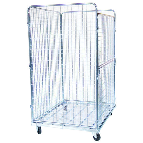 Roll-conteneur multiusage - MR121018-4S50 - Arcawa GmbH - en maille métallique / 4 panneaux