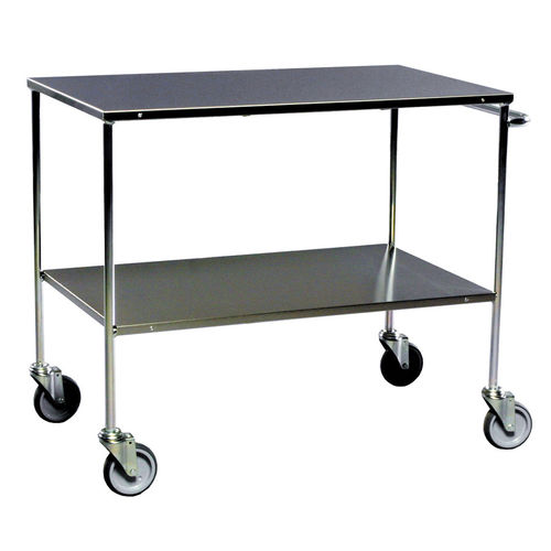 Chariot desserte - AKM271B - Arcawa GmbH - en acier inoxydable / 2 niveaux / à roulettes