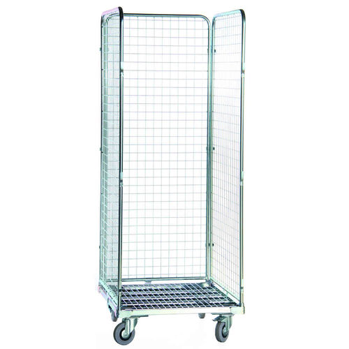 Roll-conteneur multiusage - MR 0708-3S-50 - Arcawa GmbH - à étagères / en maille métallique / 3 panneaux