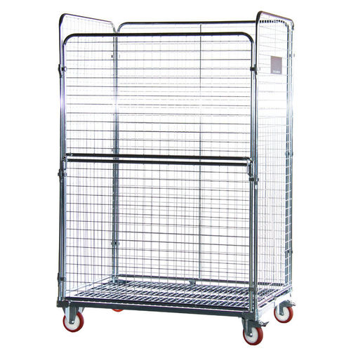 Roll-conteneur à étagères - MR120818-4S50 - Arcawa GmbH - 4 panneaux / grille