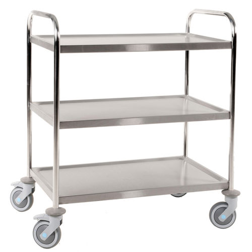 Chariot desserte - AKM60355-S - Arcawa GmbH - en acier inoxydable / 2 niveaux / polyvalent