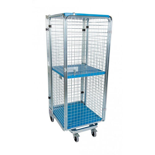 Roll-conteneur multiusage - SRCNE-0708-N3-G - Arcawa GmbH - à étagères / en maille métallique / 4 panneaux