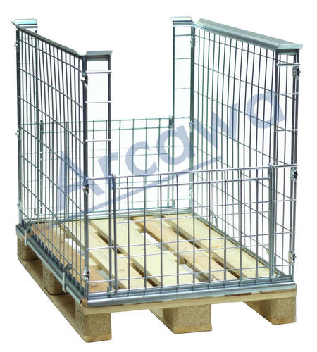 Réhausse palette pliable - PA120808-2K08 - Arcawa GmbH - en métal / grillagé / à encombrement réduit