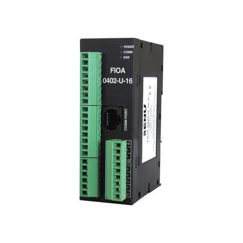 Module E/S analogique - FIOA-0402-U-16-B - Renu Electronics GmbH - RJ45 / Modbus RTU / RS-485