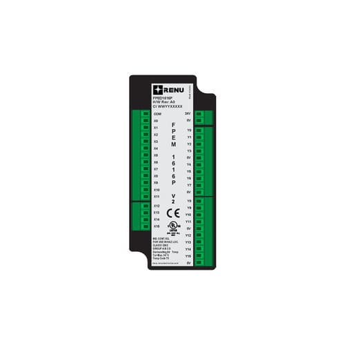 Module E/S numérique - FPEM-1616P-V2 - Renu Electronics GmbH - RS-485 / 16 entrées numériques / 16 sorties de type PNP
