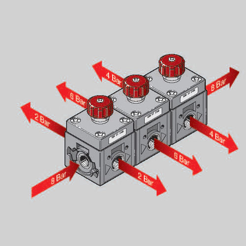 Régulateur de pression pour air - 035 series - Aircomp by Stampotecnica - à piston / mono-étagé / industriel