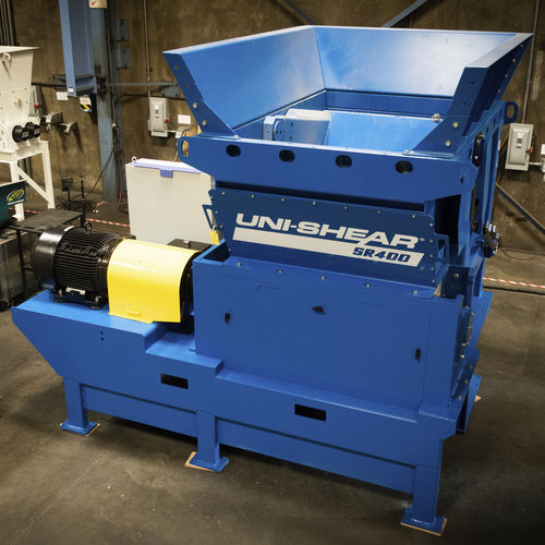 Déchiqueteur primaire - Uni-Shear® SR400 - SSI Shredding Systems, Inc. - à 1 arbre / pour le bois / papier