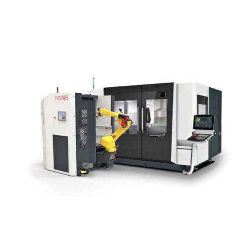 Cellule robotisée de manutention - HSTec Brand of the CHIRON Group - de mesure / d'assemblage / d'usinage