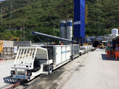 Véhicule multifonction - TLC - Ascom SpA - pour percement de tunnel / diesel